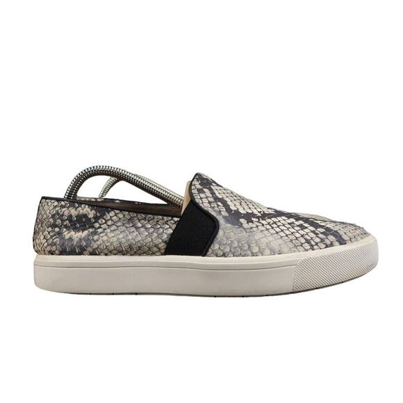 Vince Shoes Womens 9.5 Sneakers Slip On Fashion Lifestyle Leather Snake Print - Picture 2 of 13